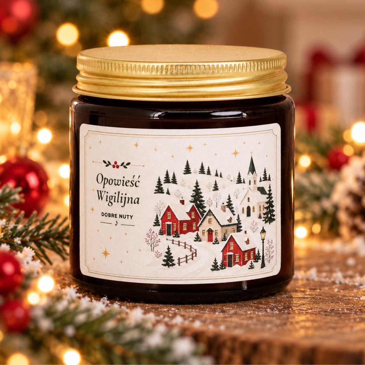 Opowieść Wigilijna - Aromatyczna Świeca Sojowa Zapachowa - 120ml